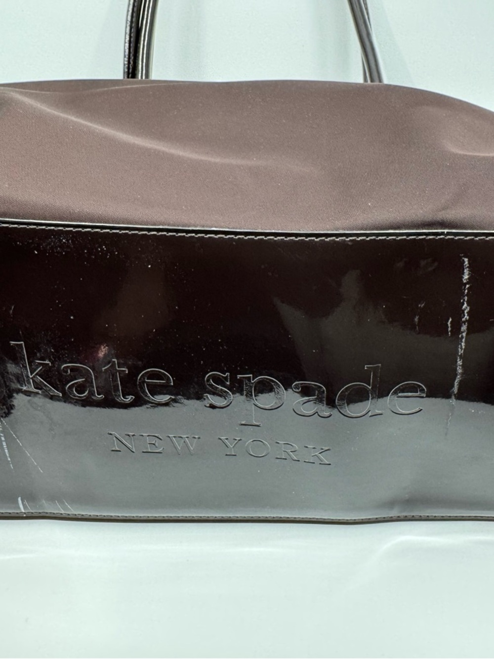 kate spade Brown Nylon Tote with Glossy Trim - Picture 5 of 6